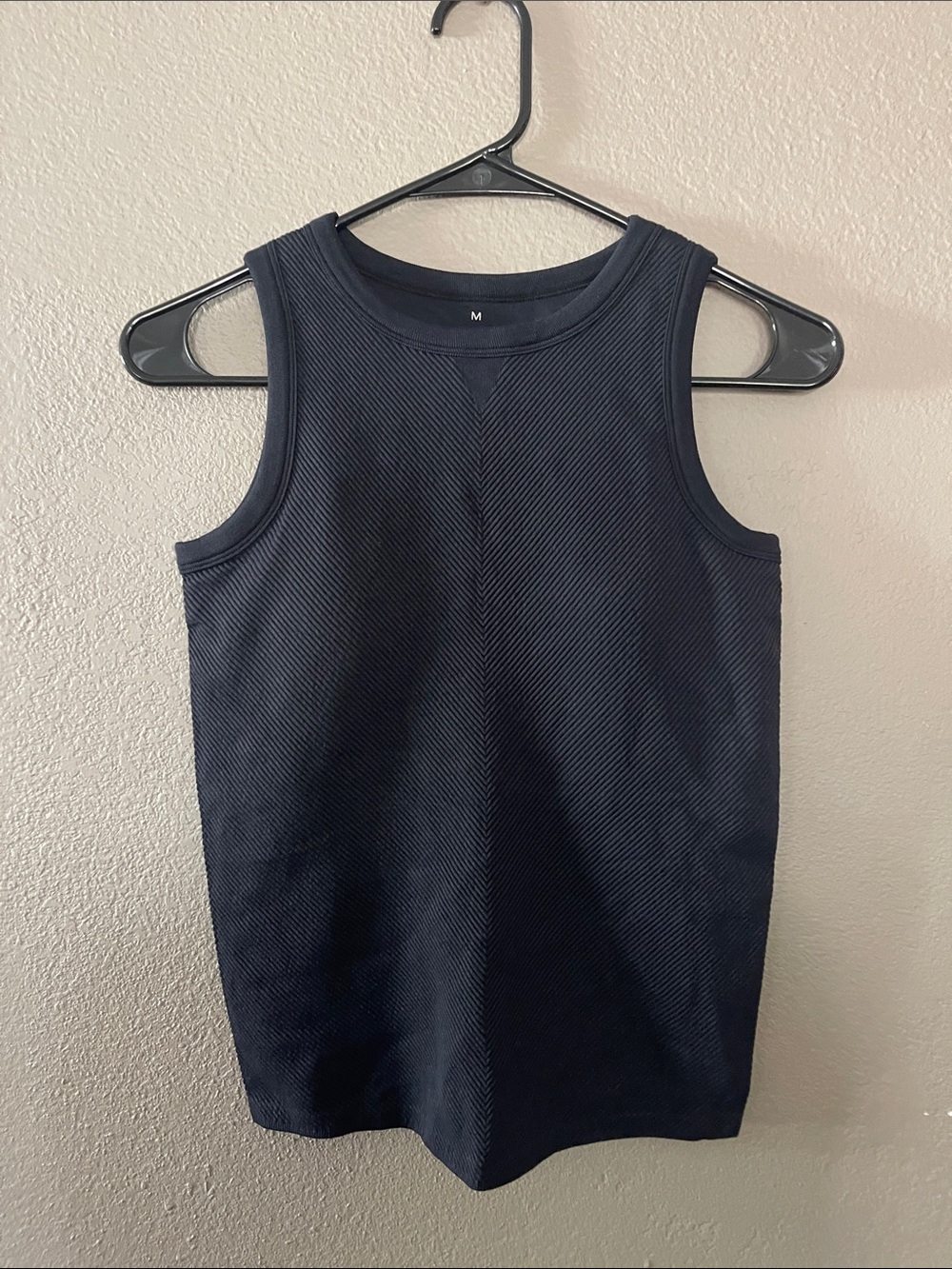 Women's Black Tank Top - Classic Ribbed Style
